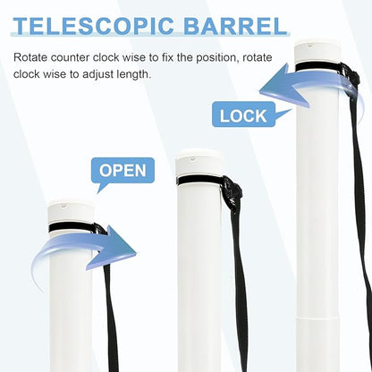 DEWEL Poster Tube, Waterproof Poster Holder Plastic Expandable - Image 5
