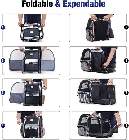 Lekebobor Large Cat Backpack Carrier Expandable Pet Carrier Backpack - Image 7