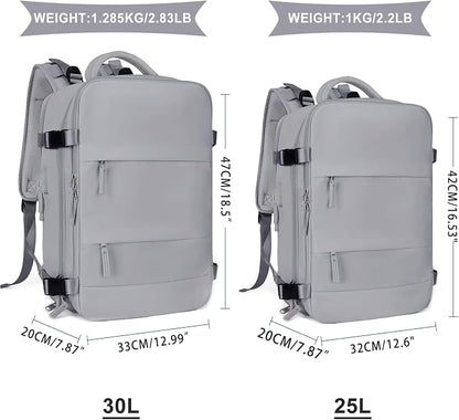 Coowoz Large Travel Backpack For Women Men, Flight Approved, Waterproof Outdoor - Image 3