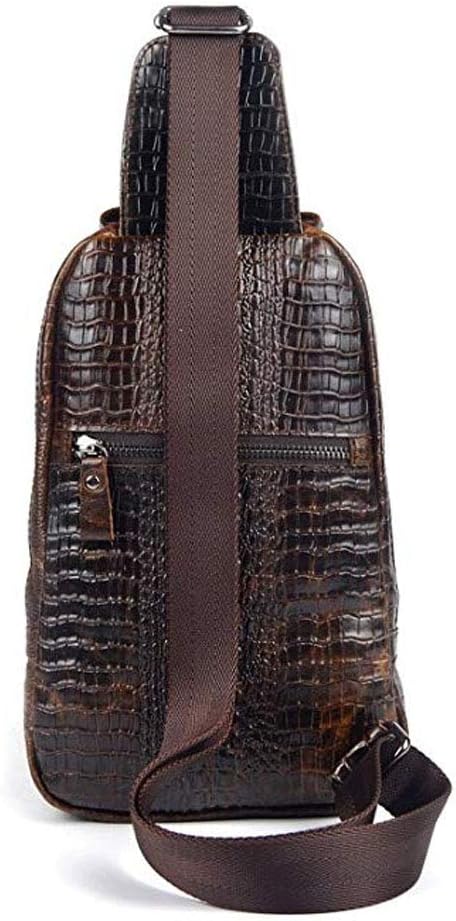 Hebetag Crocodile Genuine Leather Sling Chest Bag - Image 3