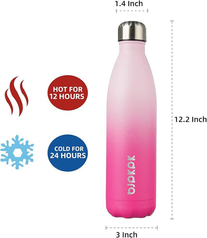 BJPKPK 25oz Insulated Stainless Steel Water Bottles, Sports Water Bottles Keep - Image 2