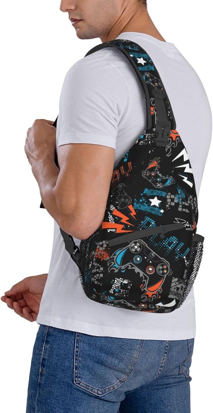 Sling Backpack For Men Hiking Daypack Crossbody Shoulder Bag Travel Chest Pack - Image 4