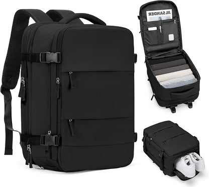 coofay Expandable Backpack For Traveling On Airplane Carry On Backpack For by coofay