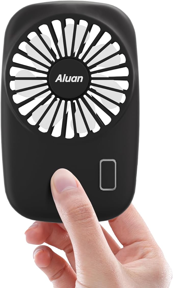 Aluan Handheld Mini Fan Powerful Small Personal Portable Speed Adjustable USB by Aluan