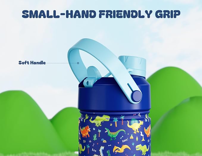 12 oz Kids Stainless Steel Water Bottle: Spill-Proof, Insulated Cup - Image 6