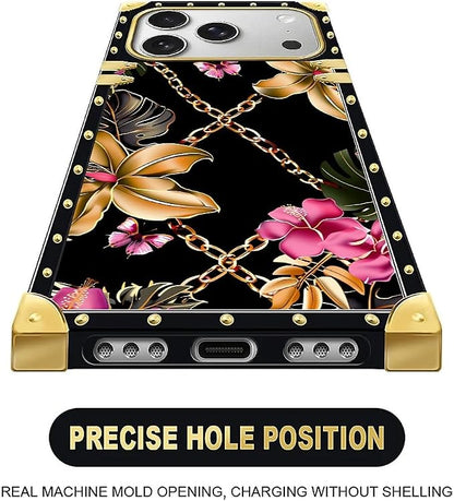 for iPhone 17 Pro Max Case Luxury Golden Decoration - Image 5