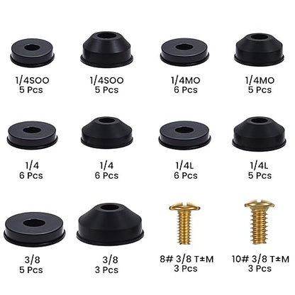 Xindojuz 58 PCS Hose Bib Repair Kit, Outdoor Faucet Washers Assorted Kit - Image 2