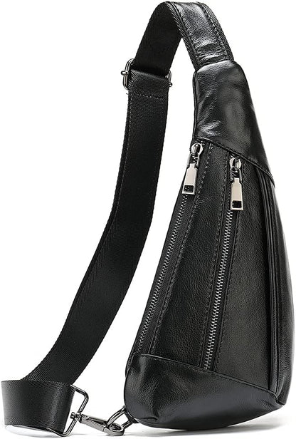 Hebetag Leather Crossbody Sling Bag - Image 3