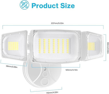 Olafus 80W Flood Lights Outdoor, Switch Controlled 8000LM LED Security Lights - Image 9