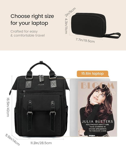 LOVEVOOK Laptop Backpack for Women, College School Backpack Student Bookbag - Image 9