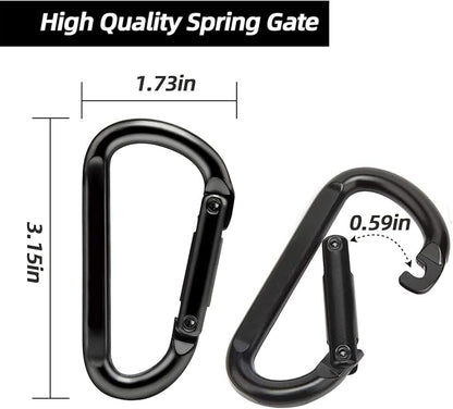 EZYA Heavy Duty Carabiner Clips, 860lbs - Image 4