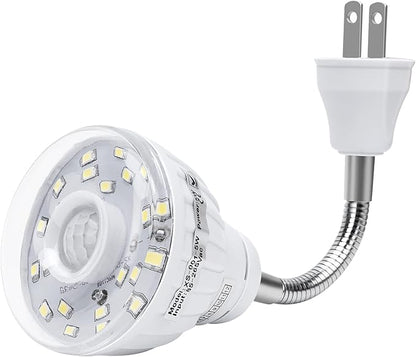 Plug in Motion Sensor Night Light Indoor, PIR Infrared Motion-Activated LED by DEKELIY