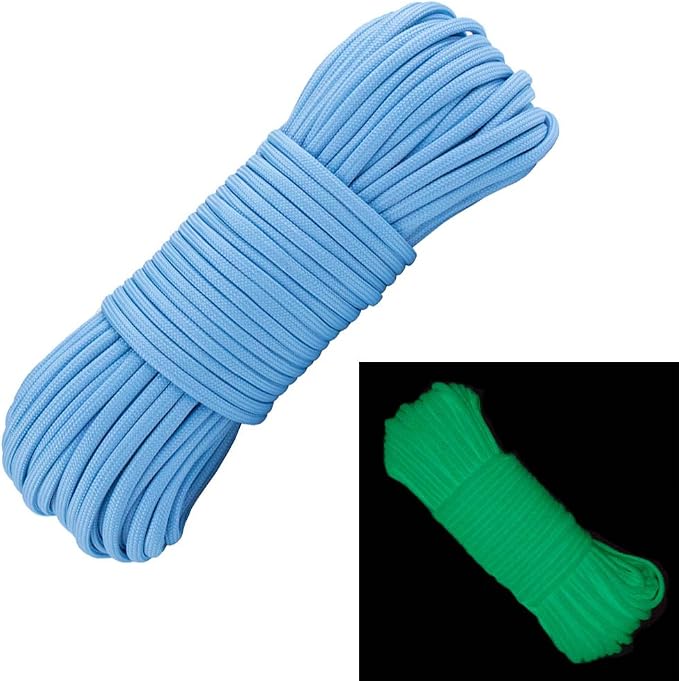Glow in The Dark Zesty 550lb Paracord – 21 Strand Luminous Parachute Cord by WestCoastParacord