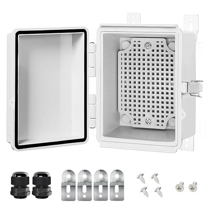 LeMotech Electrical Box, IP67 Waterproof Hinged Cover Stainless Steel Latch by LeMotech