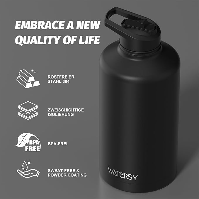 87oz Insulated Water Bottle, BPA Free&Leak Proof, 1.5 Gallon Stainless Steel - Image 8