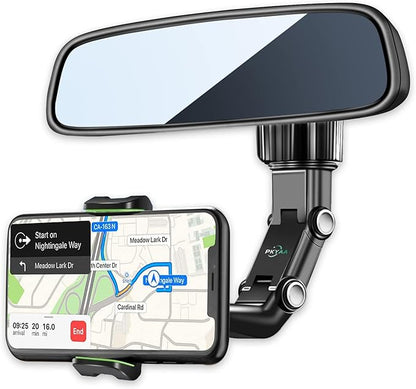 PKYAA Rearview Mirror Phone Mount Holder by PKYAA