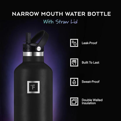 IRON °FLASK Camping & Hiking Hydration Flask - 24 oz Dark Rainbow - Image 2
