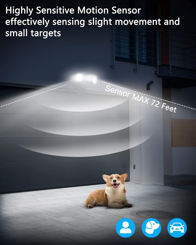 UFOND LED Security Lights Outdoor Motion Sensor Light，2400 Lumen All Aluminum - Image 7