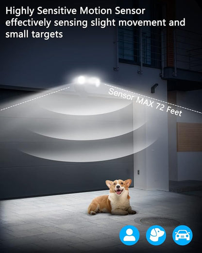 UFOND LED Security Lights Outdoor Motion Sensor Light，2400 Lumen All Aluminum - Image 7