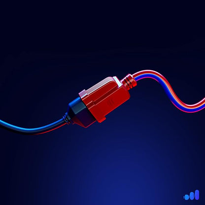 Maximm 25 Ft Blue and Orange Extension Cord, Heavy Duty 3-Prong Outdoor Power - Image 8