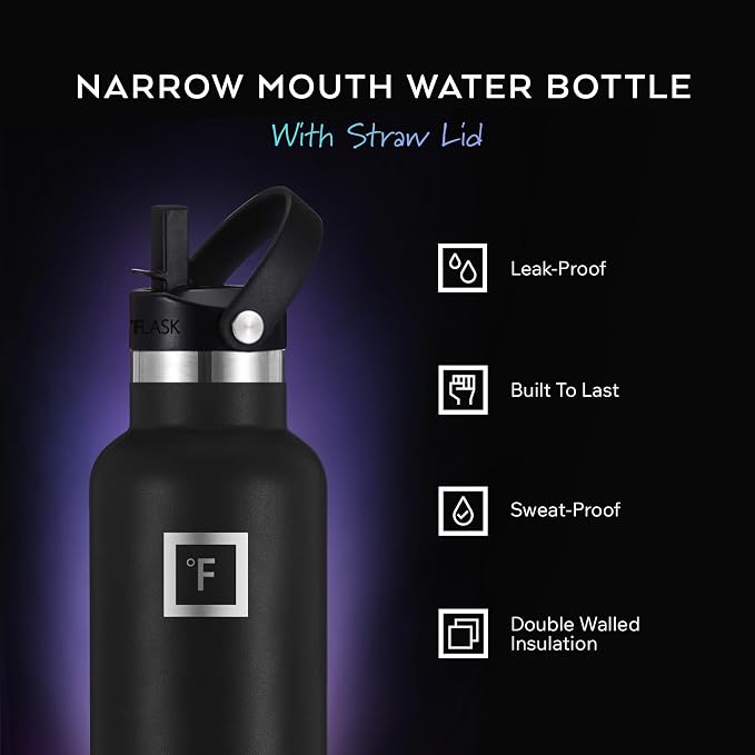IRON °FLASK Camping & Hiking Hydration Flask - 32 oz Day & Night - Image 2