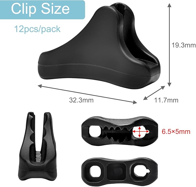 12Pack Rope Tensioner Ultralight Guyline Tensioners Adjuster Tent Rope - Image 2