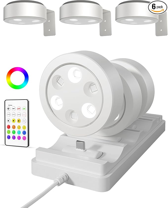 EZVALO Picture Lights for Wall, Rechargeable Battery Magnetic Poster Lights by EZVALO