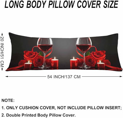 Decorative Home Body Pillow Covers Wine - Image 6