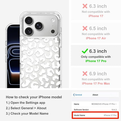 MOSNOVO for iPhone 17 Pro Case | Military Grade 6.6ft Drop Tested | Camera - Image 2