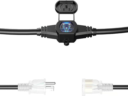 25Ft Power Extension Cord 3 Prong, 12 Gauge SJTW 5-15R Cable Male Plug to - Image 5
