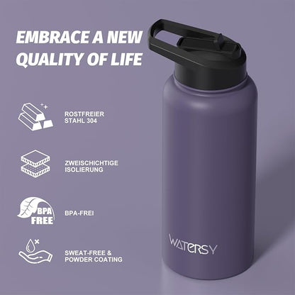 32oz Insulated Water Bottle, BPA Free&Leak Proof, Stainless Steel Water Flask - Image 9