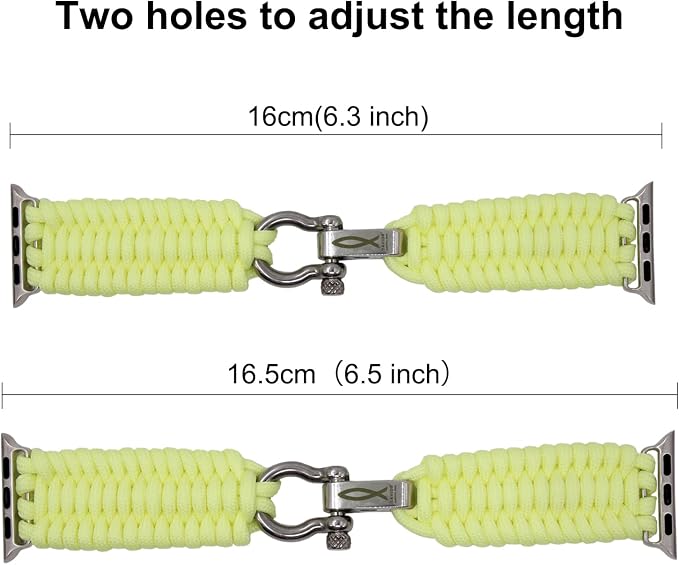 Savior Survival Gear Apple Watch Band 38mm Replacement Survival Paracord Watch - Image 4