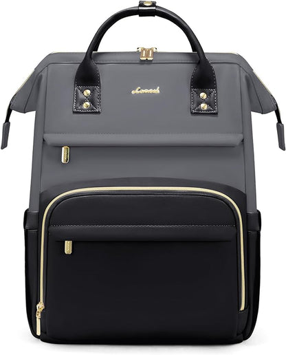 LOVEVOOK Leather Backpack for Women, 15.6 inch Leather Laptop Backpacks Women by LOVEVOOK