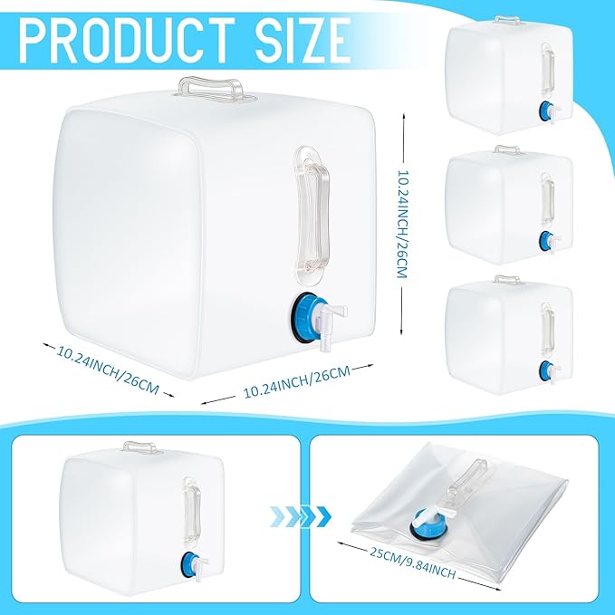 Reallnaive 3 Pcs Collapsible Water Container - Image 2