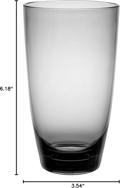 KLIFA- ETON, 20.8 oz, Acrylic Highball Drinking Glasses Set, Iced Tea Cups - Image 9