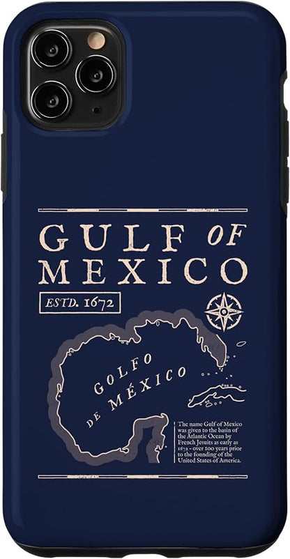 Gulf of Mexico 1672 Historic Map Case by Unknown