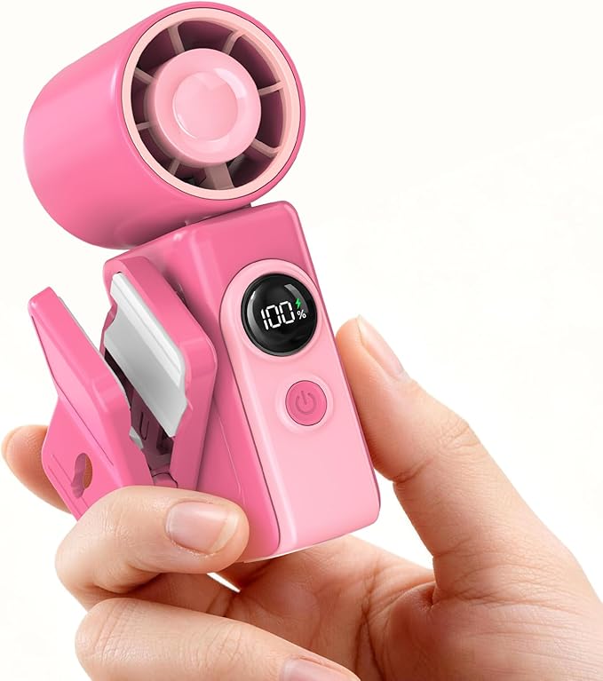 Portable Clip-On Mini Fan, Hands-Free, Turbo Personal Handheld Fans by CoolnessRedefined
