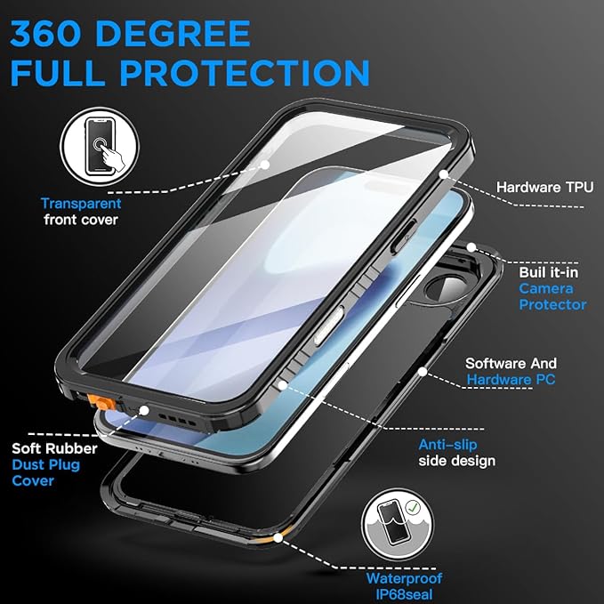 AICase Compatible with iPhone Air Case Waterproof - Image 5