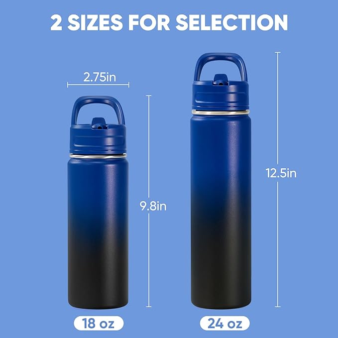 Fijinhom 18oz Insulated Stainless Steel Water Bottle - Image 2
