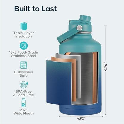 BUZIO 64oz Insulated Water Bottle - Image 4
