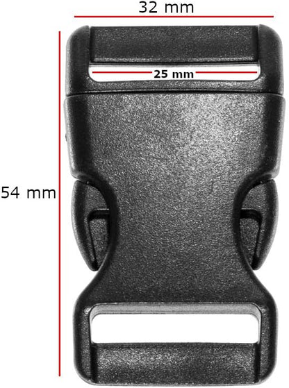 Black Plastic Side Release Buckles - Image 2