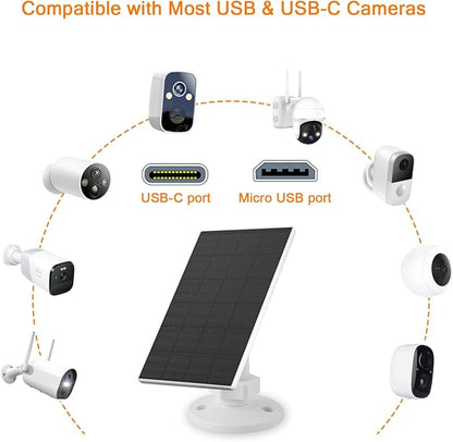 Zivif Solar Panel Charger for Security Cameras, 2W Solar Panel - Image 2