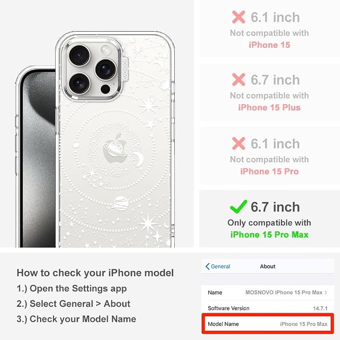 MOSNOVO Case for iPhone 15 Pro Max - Image 2