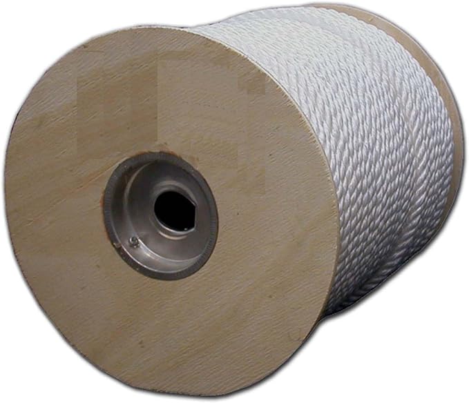 T.W Evans Cordage Co. 85-050 Twisted Rope, 1/4 in Dia x 600' L by T.W+.+Evans+Cordage+Co.