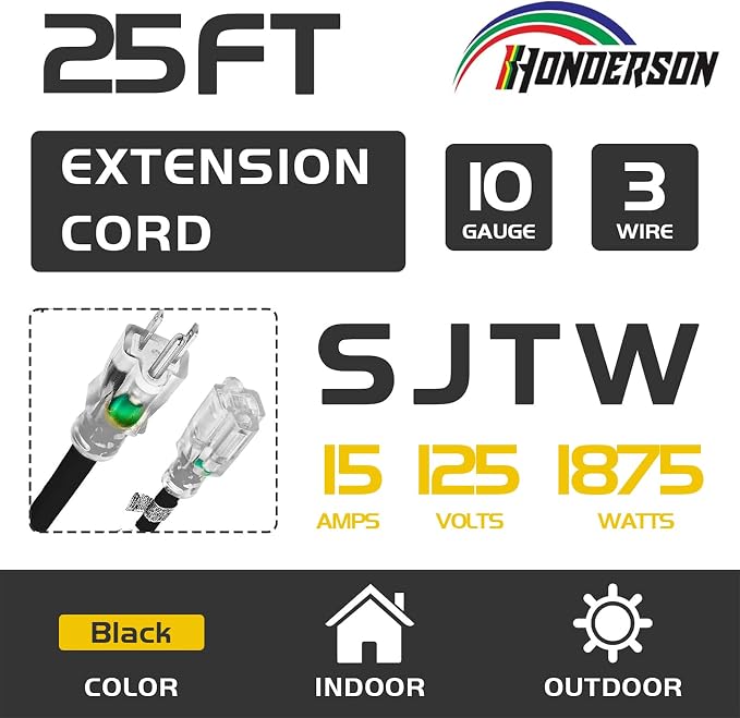 Indoor Outdoor Extension Cord Weatherproof - Image 2
