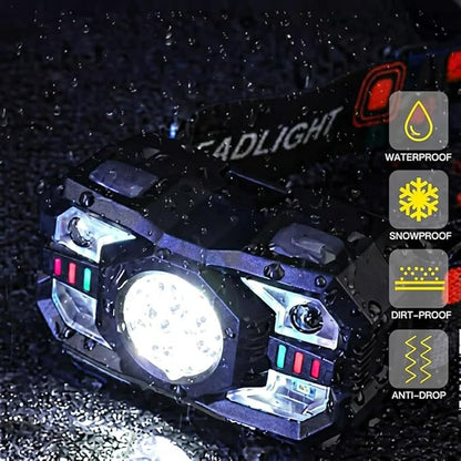 KunHe 10 Pack led Rechargeable Headlamp Flashlight Headlight Motion Sensor 10 - Image 5