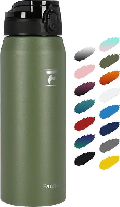 Fanhaw 24 oz Insulated Stainless Steel Water Bottle by FANHAW