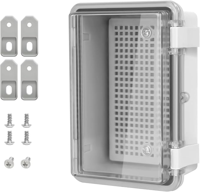 ABS Plastic Dustproof Waterproof IP65 Junction Box Hinged Shell Universal by LMioEtool