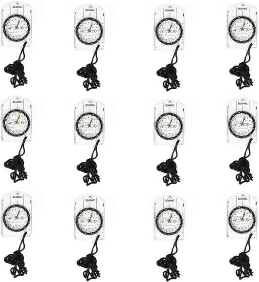 12pcs Orienteering Compass Set by BOSOIRSOU
