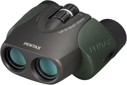 Pentax UP 8-16x21 Green Binoculars Fully-Multi Coating Zoom Tripod Socket by RicohImaging
